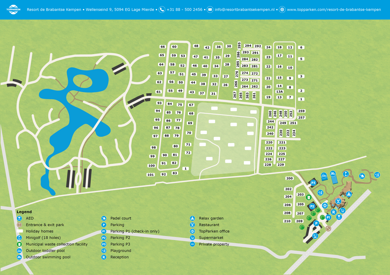 Plattegrond van Resort de Brabantse Kempen