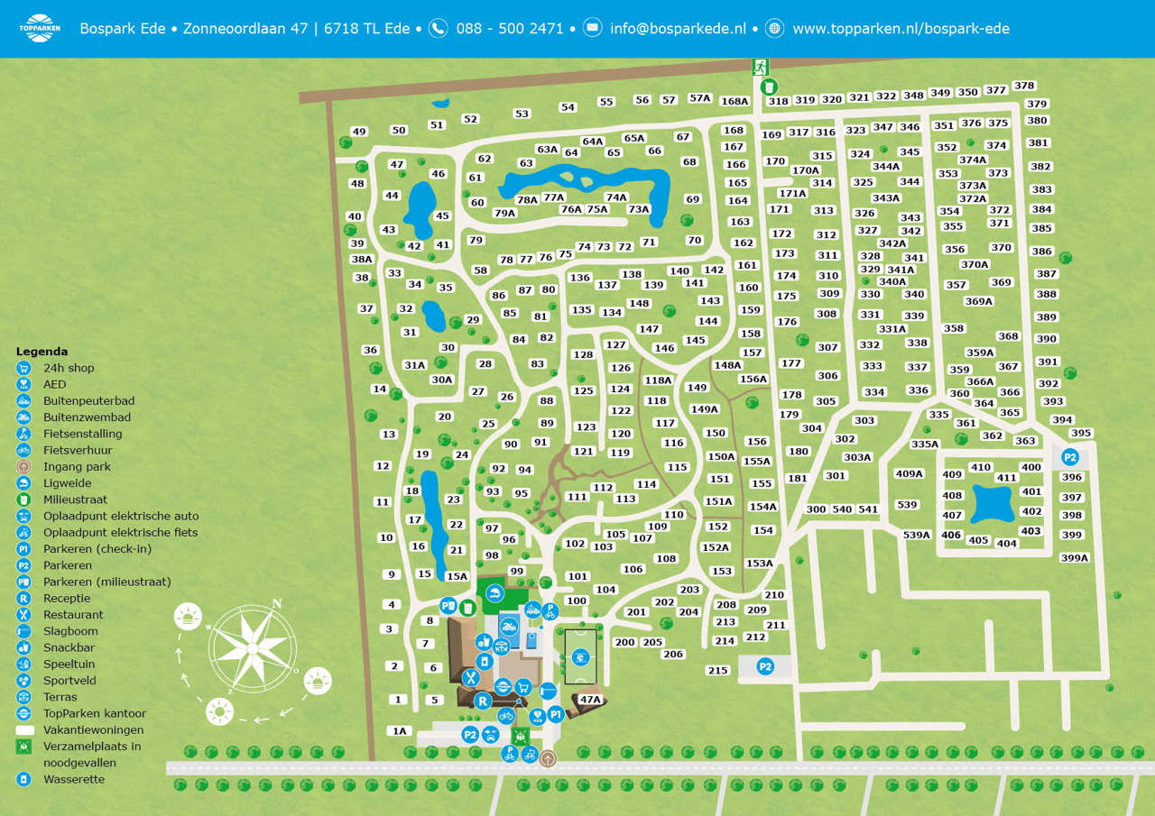 Plattegrond van Bospark Ede